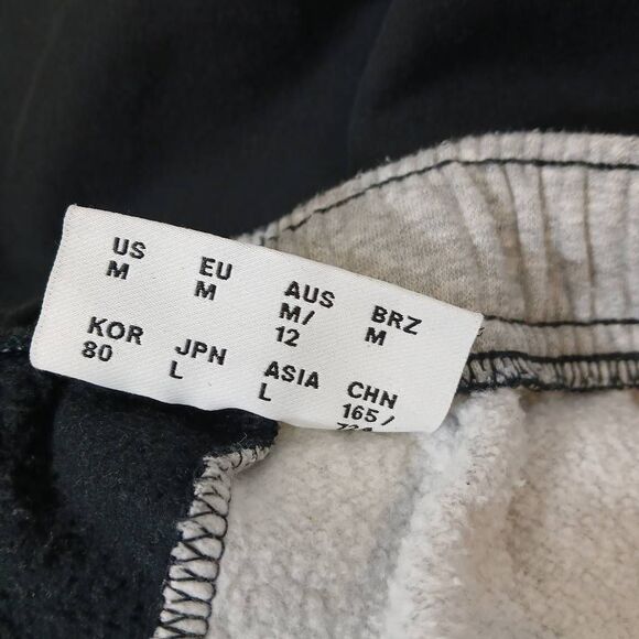 Staud new balance womens medium jogger pants wide leg baggy gray black - Picture 9 of 9